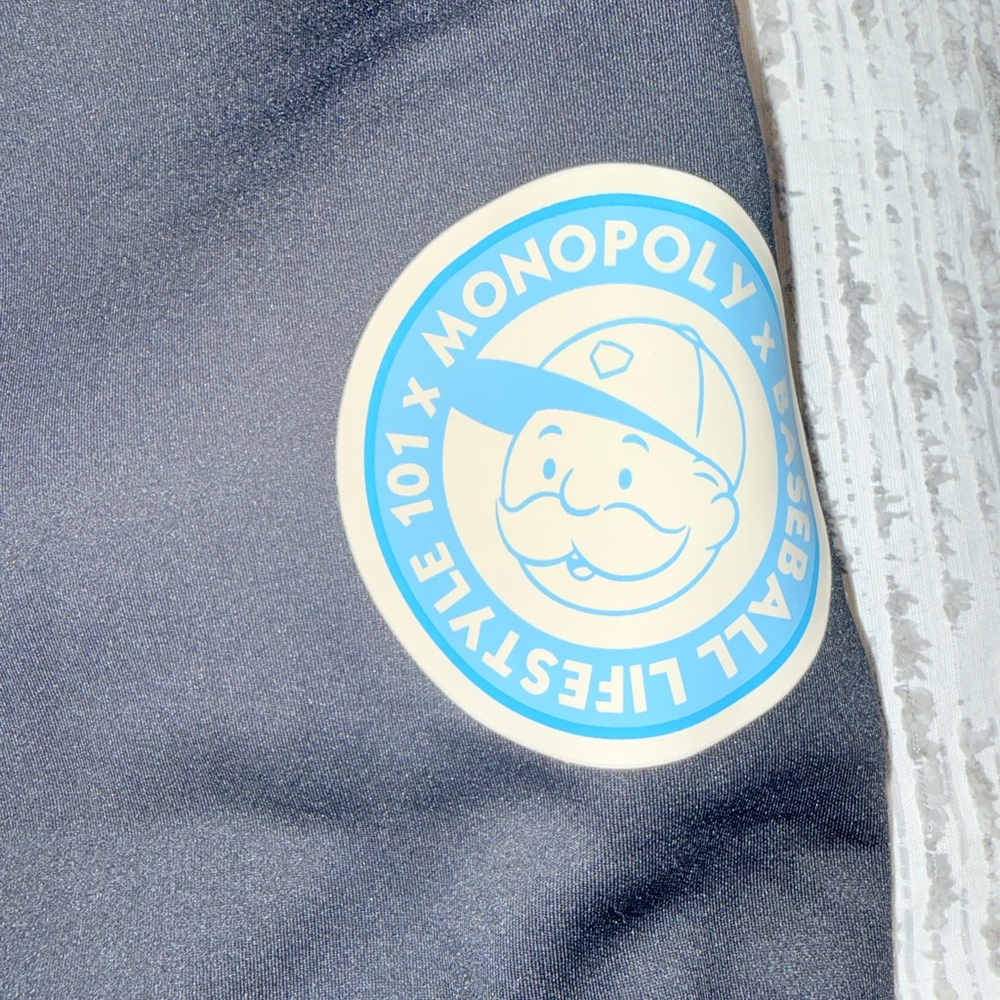 Baseball Lifestyle 101 Black Monopoly Graphic Jogger Pants - Picture 2 of 5